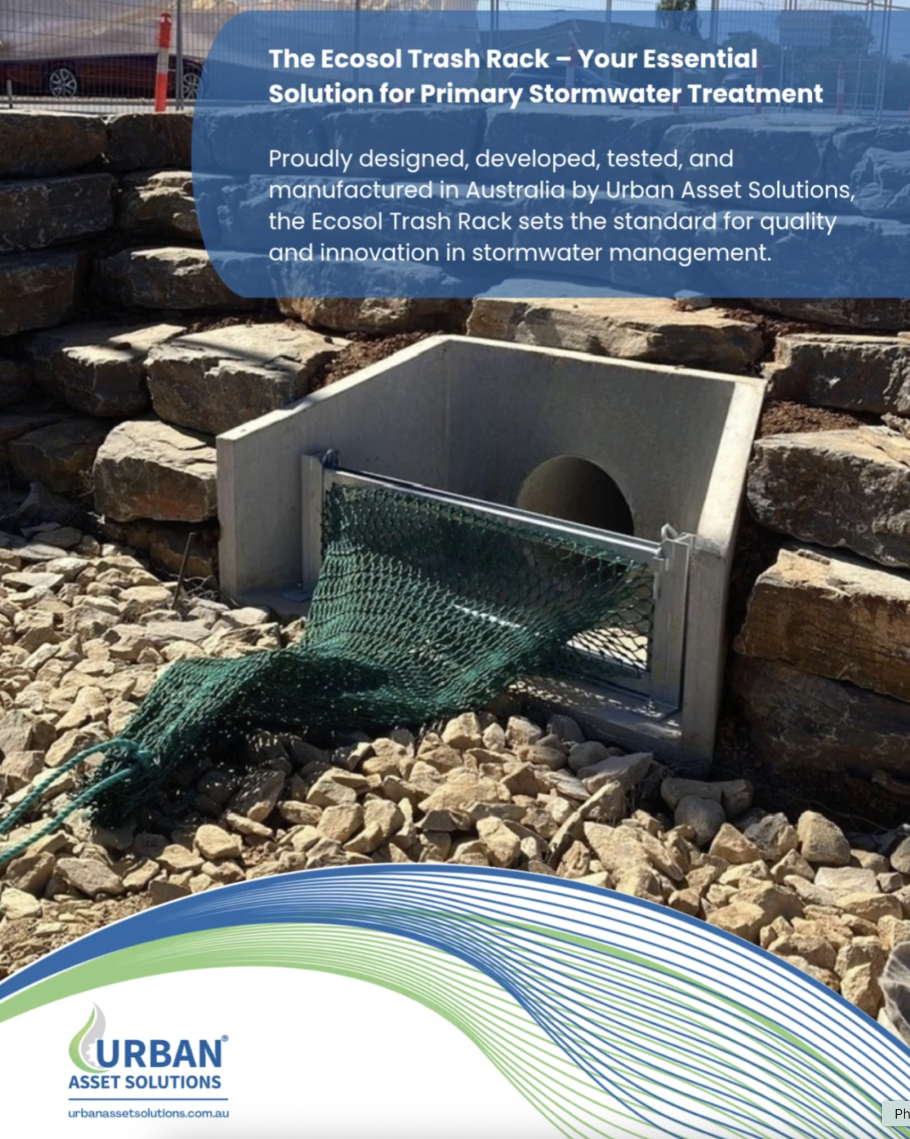 The Ecosol Trash Rack – Your Essential Solution for Primary Stormwater Treatment